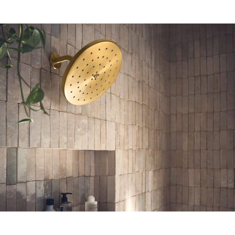 Moen Brushed Gold OneFunction 10" Diameter Spray Head EcoPerformance